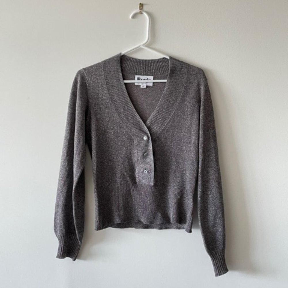 ROUJE Paris Phoebe Lurex Sweater Lurex Gray 34